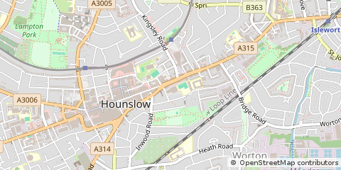 Map of Hounslow