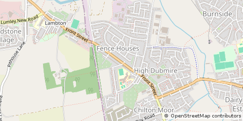 Map of Houghton LE Spring, Tyne and Wear