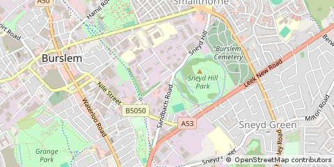 Map of Stoke-on-Trent