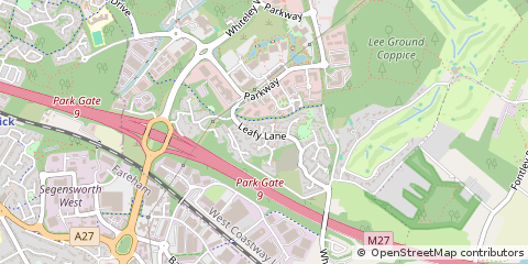 Map of Fareham, Hampshire