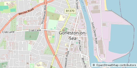 Map of Great Yarmouth, Norfolk