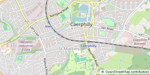 Map of Caerphilly