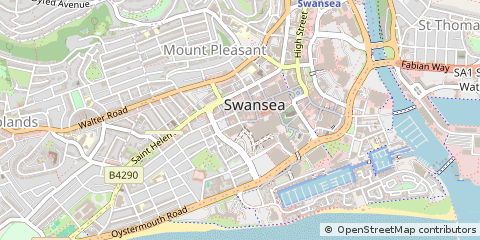 Map of Swansea, Abertawe
