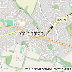 Map of Storrington, West Sussex