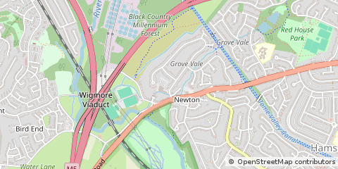 Map of Birmingham, West Midlands