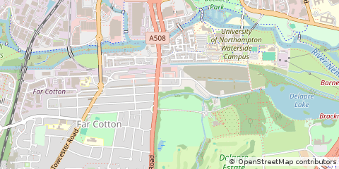 Map of Northampton, Northamptonshire