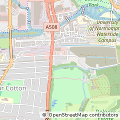 Map of Northampton, Northamptonshire