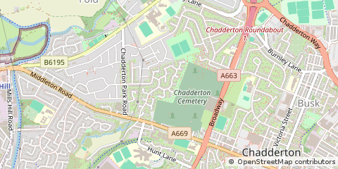 Map of Oldham