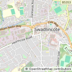 Map of Swadlincote