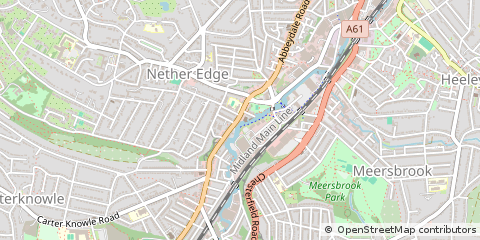 Map of Sheffield