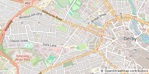 Map of Derby, Derbyshire