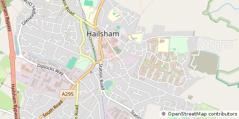 Map of Hailsham, East Sussex