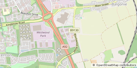 Map of Glenrothes, Fife