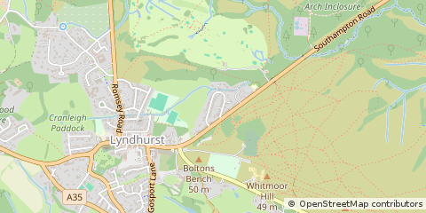 Map of Lyndhurst