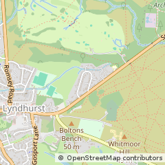 Map of Lyndhurst