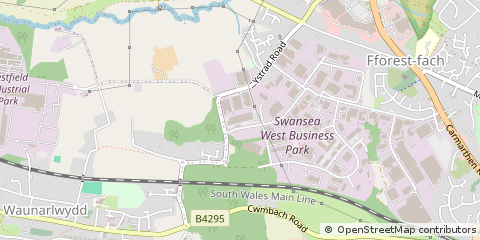 Map of Swansea