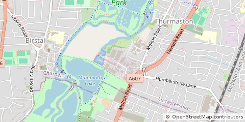 Map of Leicester, Leicestershire