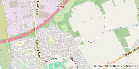 Map of Bathgate, West Lothian