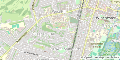 Map of Winchester