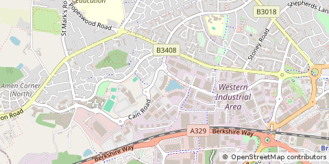 Map of Bracknell, Berkshire