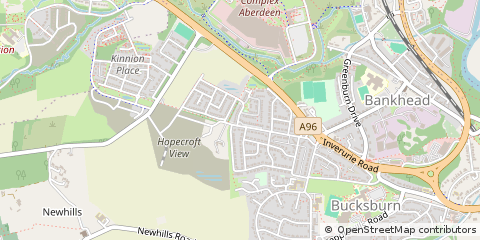 Map of Aberdeen, Aberdeenshire