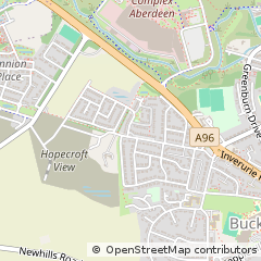 Map of Aberdeen, Aberdeenshire