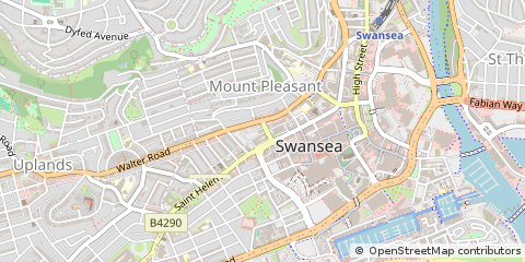 Map of Swansea