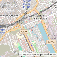 Map of Cardiff