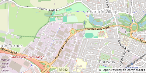 Map of East Portway IND Estate Andover, Hampshire
