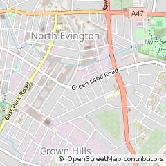 Map of Leicester, Leicestershire