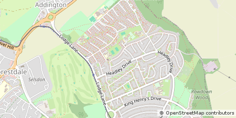 Map of Croydon