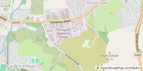 Map of Swansea