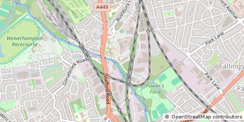 Map of Wolverhampton, West Midlands