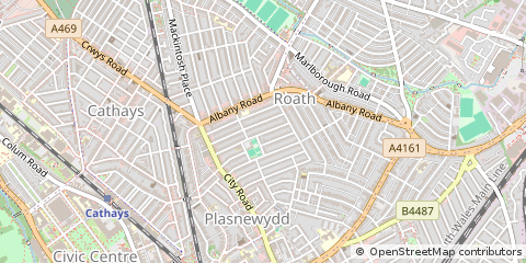 Map of Cardiff