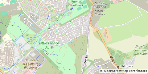 Map of Edinburgh, Midlothian