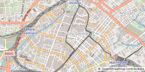 Map of Manchester