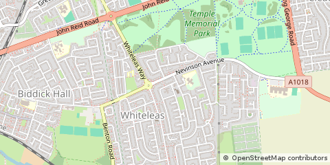 Map of South Shields, Tyne & Wear