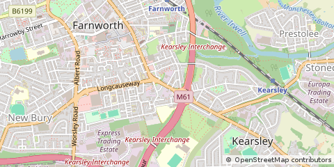 Map of Bolton, Lancashire