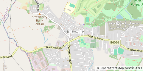 Map of Sutton-in-Ashfield