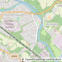 Map of Radcliffe, Manchester