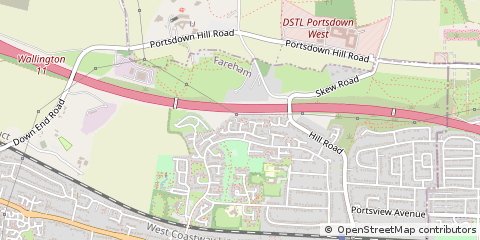 Map of Fareham
