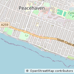 Map of Peacehaven, East Sussex