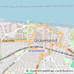 Map of Gravesend, Kent
