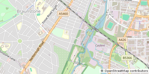 Map of Leicester, Leicestershire