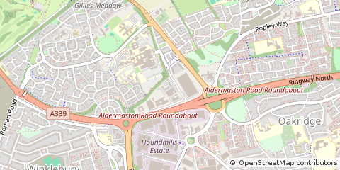 Map of Basingstoke, Hants