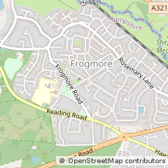 Map of Blackwater, Surrey