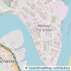 Map of Rochester, Kent