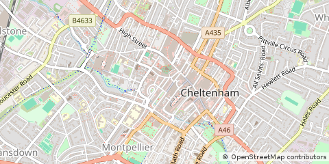 Map of London, Gloucestershire