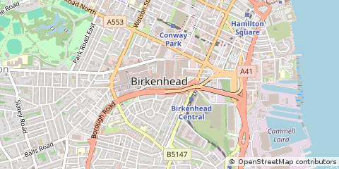 Map of Birkenhead