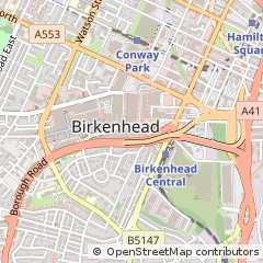 Map of Birkenhead